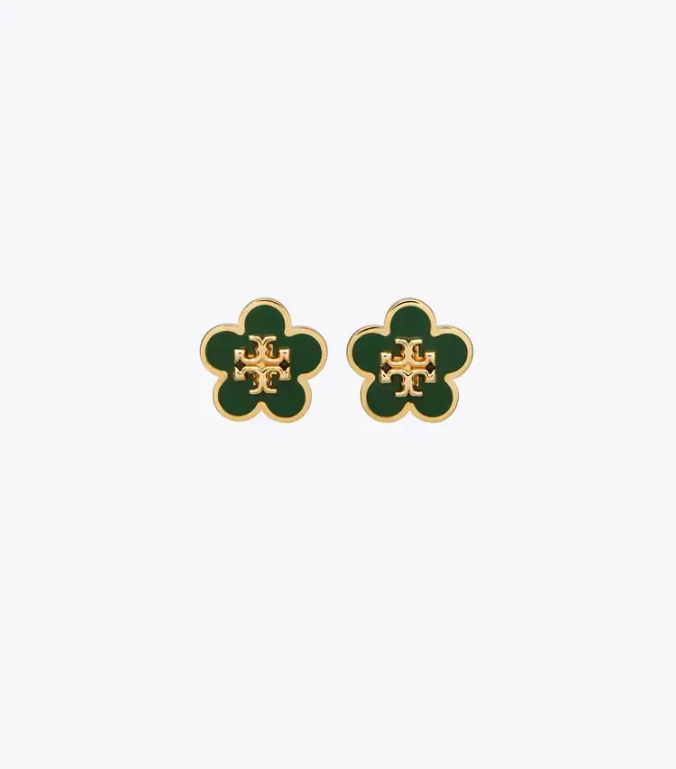 Forget Me Not Enamel Stud Earrings