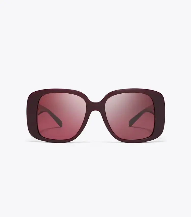 Pierced Oversized Square Sunglasses