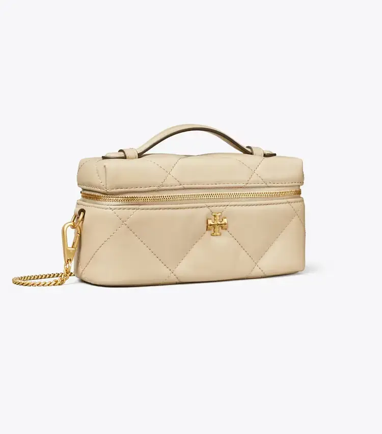 Kira Diamond Quilt East-West Vanity Case