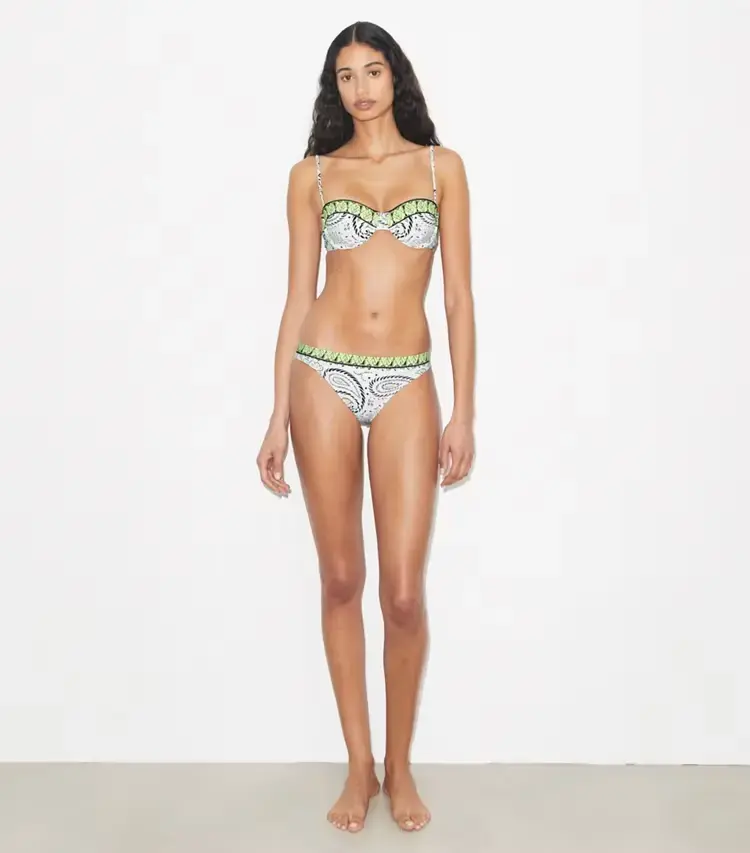 Printed Underwire Bikini Top - Image 3