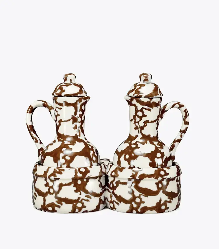 Spongeware Oil & Vinegar Set