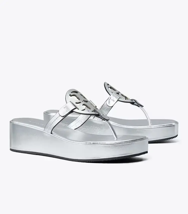 Miller Metallic Wedge Sandal